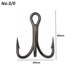 Powerex 8236 Black Nickel Paslanmaz 3/0 Üçlü İğne 100 lü kutu