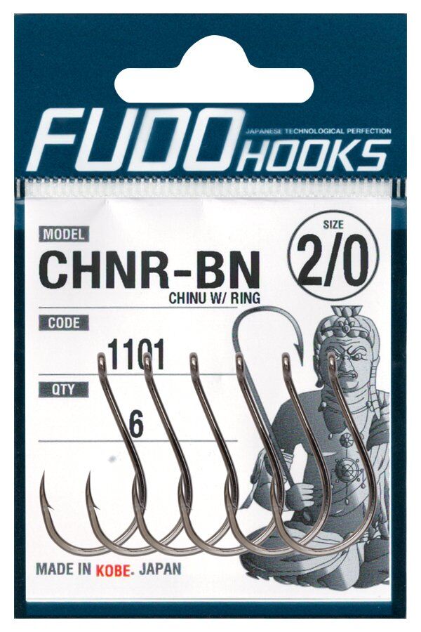Fudo 1101 Chinu With Ring 5/0 no. Black Nickel İğne 3 lü Paket