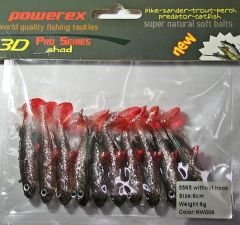 Powerex 3D 5565 6 cm. NW006 Silikon Sahte Yem 10 lu Paket