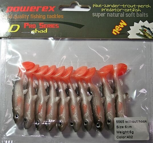 Powerex 3D 5565 6 cm. 402 Silikon Sahte Yem 10 lu Paket