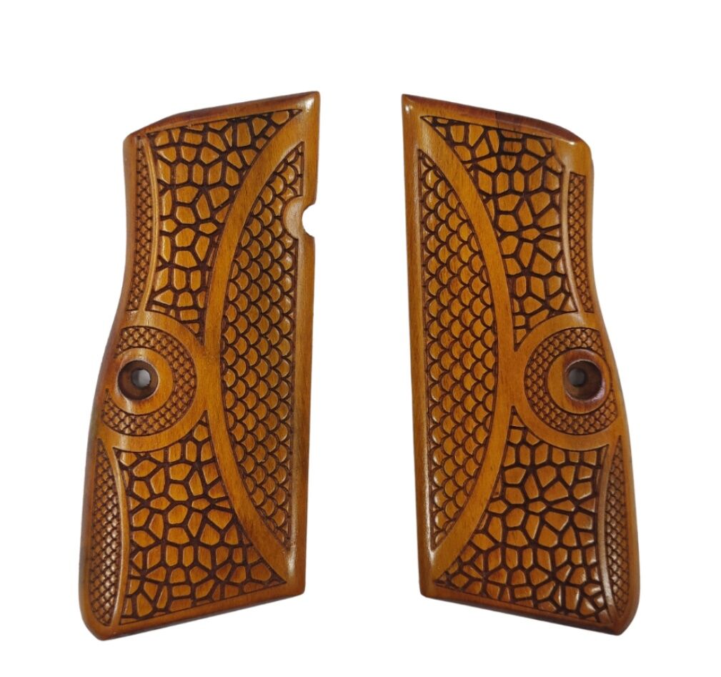 Belçika Browning Hp 14 Uyumlu Özel Üretim Lazer Kesim Ahşap Kabze 2022-24