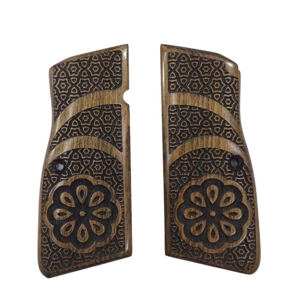 Belçika Browning Hp 14 Uyumlu Özel Üretim Lazer Kesim Ahşap Kabze 2022-18