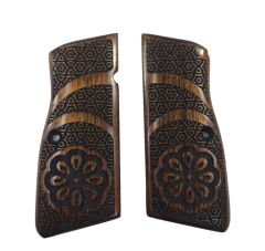 Belçika Browning Hp 14 Uyumlu Özel Üretim Lazer Kesim Ahşap Kabze 2022-21