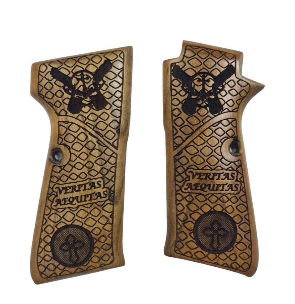 MAB PA-15 Uyumlu Özel Seri Metal Lazer Kesim Ahşap Kabze 2022-14