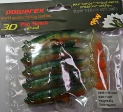 Powerex 3D 5565 10cm.20 gr, NW005 Kendinden Zokalı Silikon Sahte Yem 5li Paket