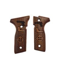 Beretta Stoeger Uyumlu Lazer Kesim Ahşap Kabze 2022-1