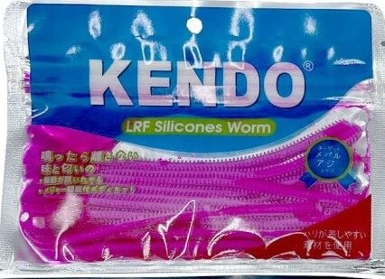 Kendo 10 cm Lrf Silicones Worm Pink (Slim Gövde-Kokulu) 15 adet