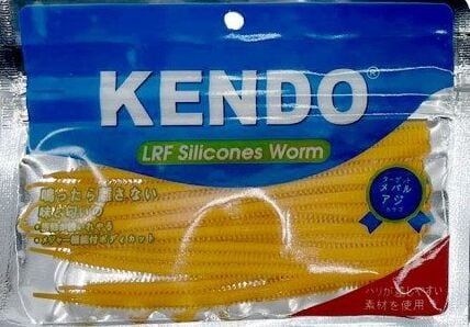 Kendo 10 cm Lrf Silicones Worm Orange (Slim Gövde-Kokulu) 15 adet