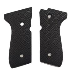 Beretta F92, 92A1, 92G, 92FS, 96, 96A1, M9, M9A1 Uyumlu Özel Seri Lazer Kesim Ahşap Kabze 2021-68