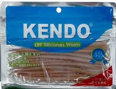 Kendo 10 cm Lrf Silicones Worm Brown (Slim Gövde-Kokulu) 15 adet