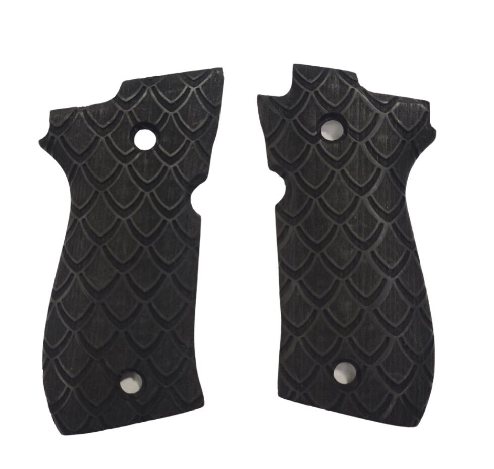 Beretta 81FS, 84FS, 85FS Uyumlu Özel Üretim Lazer Kesim Ahşap Kabze 2021-66