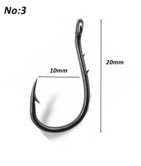 Powerex Chinu With Ring Tırnaklı 3 no. Delikli Paslanmaz Black Nickel İğne