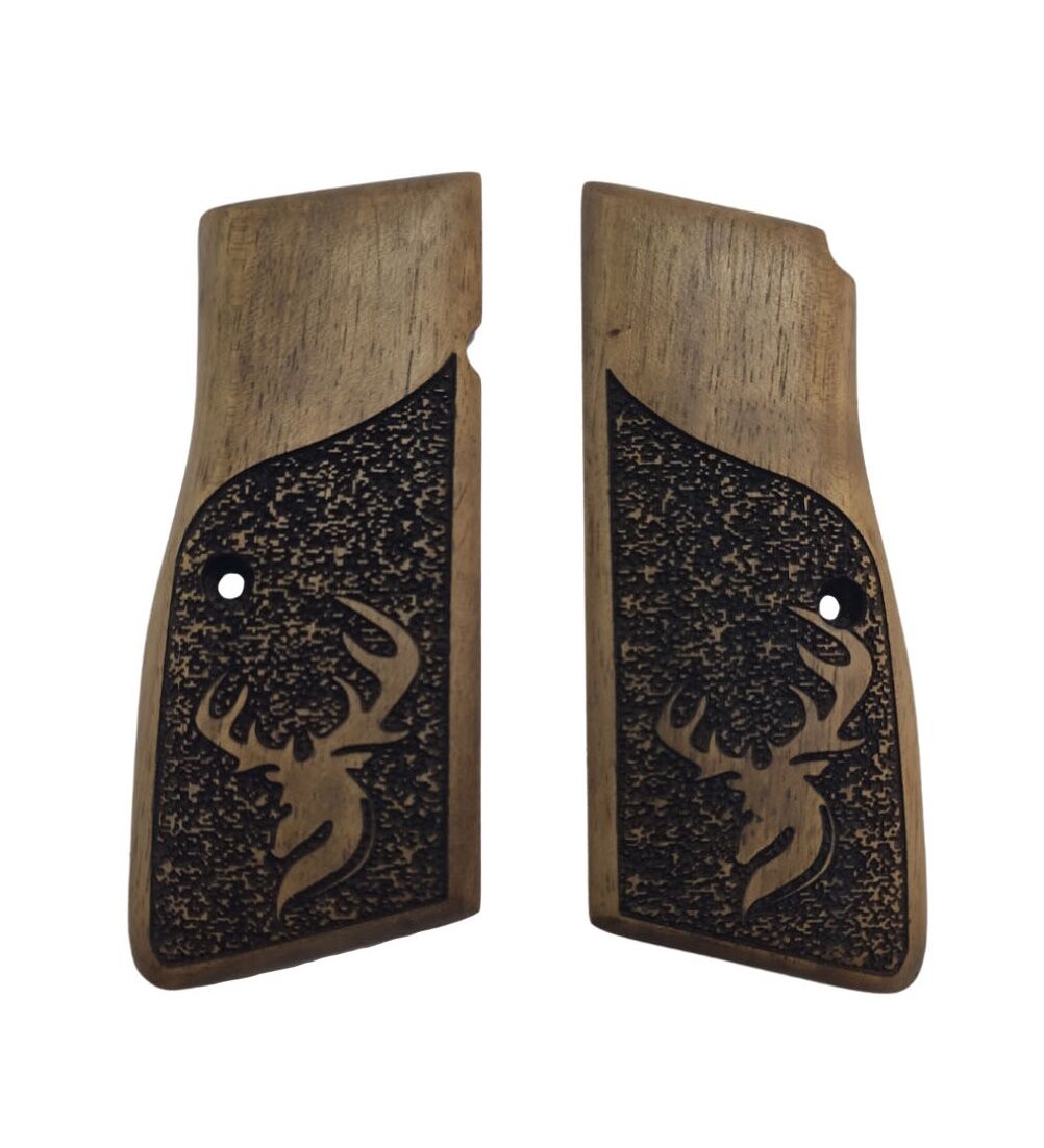 Belçika Browning Hp 14 Uyumlu Özel Üretim Lazer Kesim Ahşap Kabze 2021-55