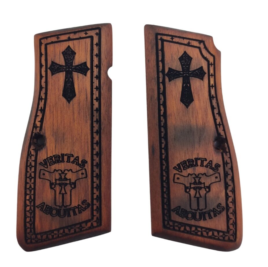 Belçika Browning Hp 14 Uyumlu Özel Üretim Lazer Kesim Ahşap Kabze 2021-56