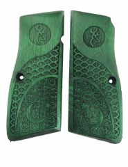 Belçika Browning Hp 14 Uyumlu Özel Üretim Lazer Kesim Ahşap Kabze 2021-13