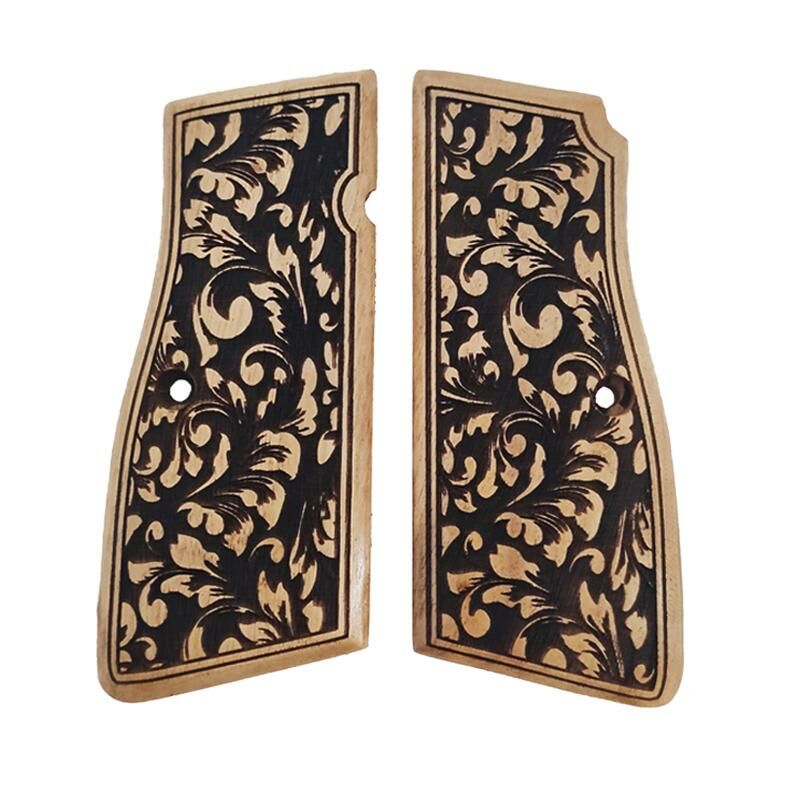 Belçika Browning Hp 14 Uyumlu Özel Üretim Lazer Kesim Ahşap Kabze 2021-12