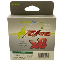 Powerex Pulse 8 örgü 150m. Dark Green 0.10mm/6.4 kg İp Misina