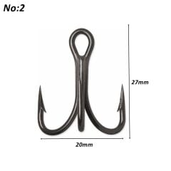 Powerex 8236 Black Nickel Paslanmaz 2 no. Üçlü İğne 100 lü kutu