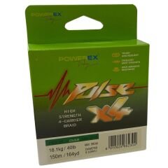 Powerex Pulse 4 örgü 150m. Dark Green 0.23mm/12.7 kg İp Misina