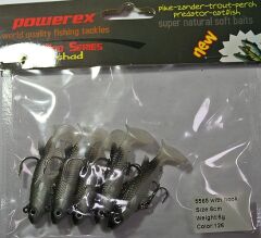 Powerex 3D 5565 6 cm. 6 gr, 141 Kendinden Zokalı Silikon Sahte Yem 5li Paket
