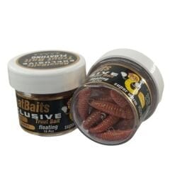 Renat Baits Trout Bait Peynir Kokulu Silikon Kurtçuk Simli Alabalık Yemi – P.Kahve