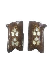 Ruger P85 Uyumlu Sedef Kakma Özel Üretim Lazer Kesim Ahşap Kabze Mod11