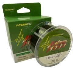 Powerex Pulse Yeşil 300m. 0,45mm. 13kg. Carbon Monofilament Misina