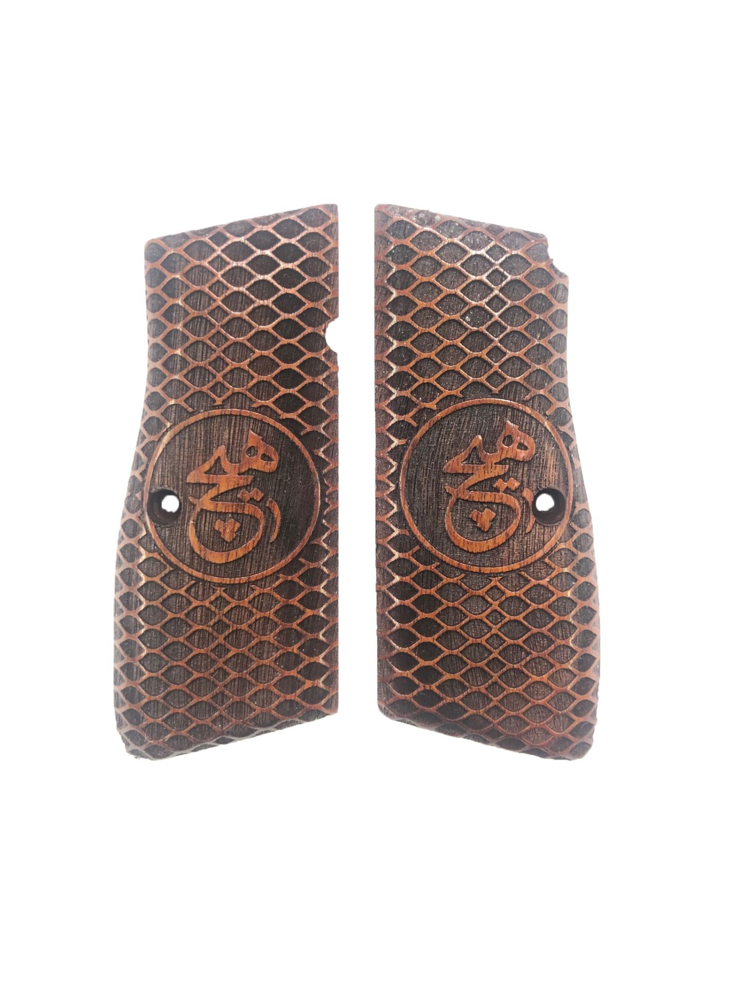 Belçika Hp 14 Uyumlu Özel Üretim Lazer Kesim Ahşap Kabze Mod88