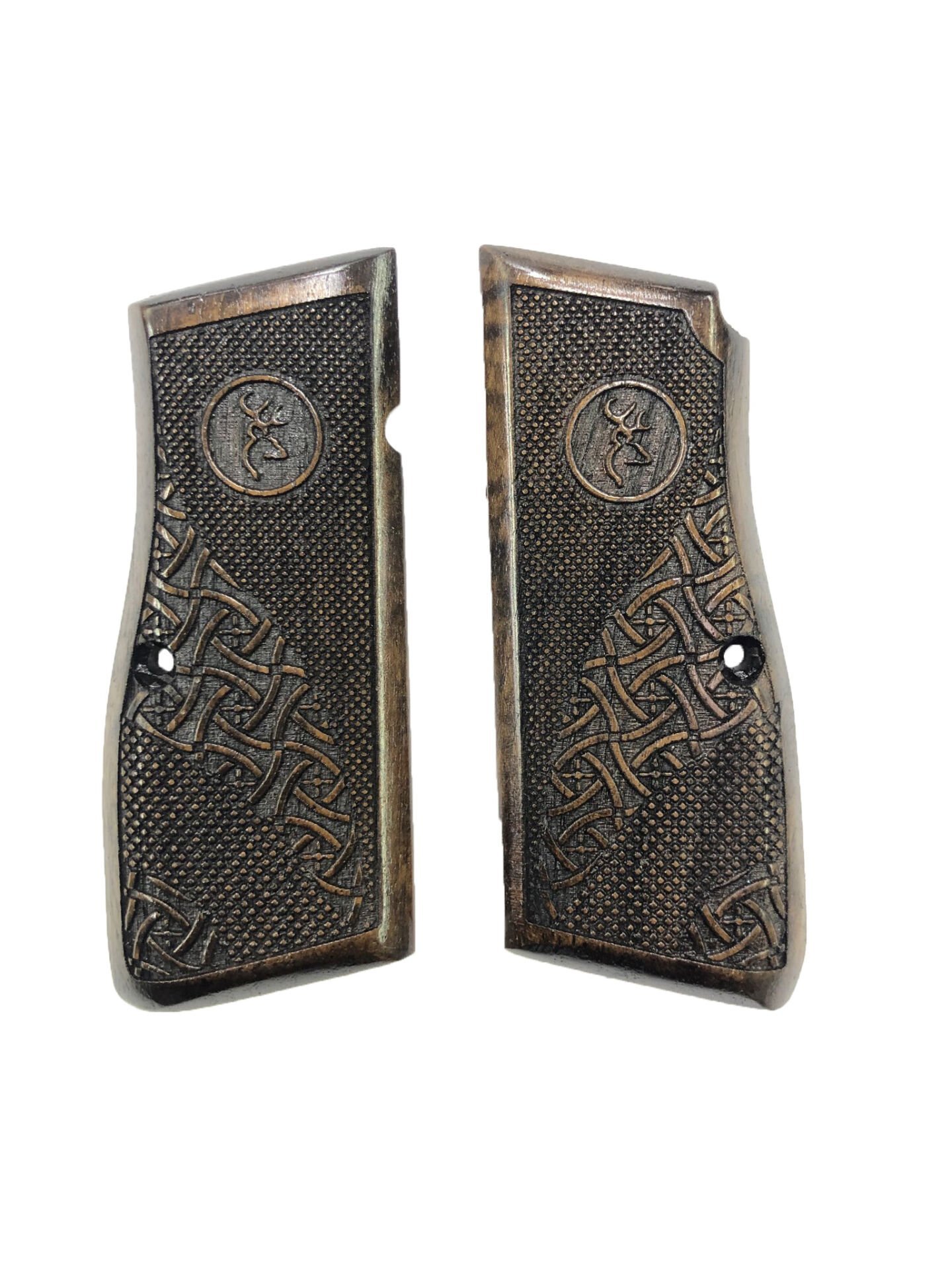 Belçika Hp 14 Uyumlu Özel Üretim Lazer Kesim Ahşap Kabze Mod84