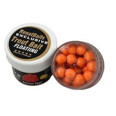 Renat Baits Trout Bait Peynir Kokulu Silikon Alabalık Yemi Salmon Eggs 40 Pcs - Turuncu