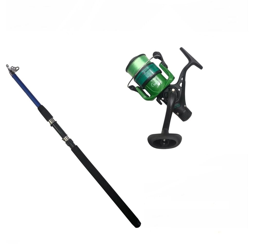 Powerex Sapphire 240cm- Highline Plus Green 4000 Kamış Makine Olta Seti