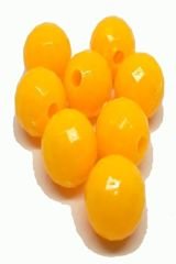 Powerex 10mm.Dar Delikli Kesme Parlak Sarı Sazan Boncuğu C30