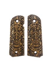 Colt 1911 Uyumlu Özel Model Lazer Kesim Ahşap Kabze Mod61