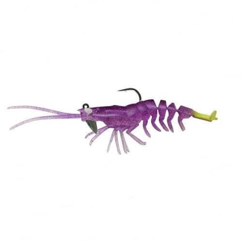 Savage Gear 3D Shrimp RTF 12.5cm 14gr Plum Chartreuse 2 li Paket Suni Yem