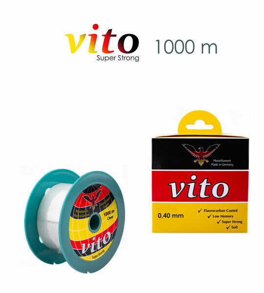 Vito 0,40mm. 1000m. Şeffaf Bobin Misina
