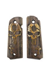 Colt 1911 Uyumlu Özel Seri Lazer Kesim Ahşap Kabze Mod57