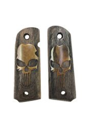 Colt 1911 Uyumlu Özel Seri Lazer Kesim Ahşap Kabze Mod55