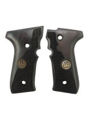 Beretta F92, 92A1, 92G, 92FS, 96, 96A1, M9, M9A1 Uyumlu Metal Özel Seri Lazer Kesim Ahşap Kabze Mod24