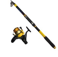 Powerex Highline 3,60m. 75-150gr Kamış  - Highline Plus 4000 Sarı Kamış Makine Olta Seti