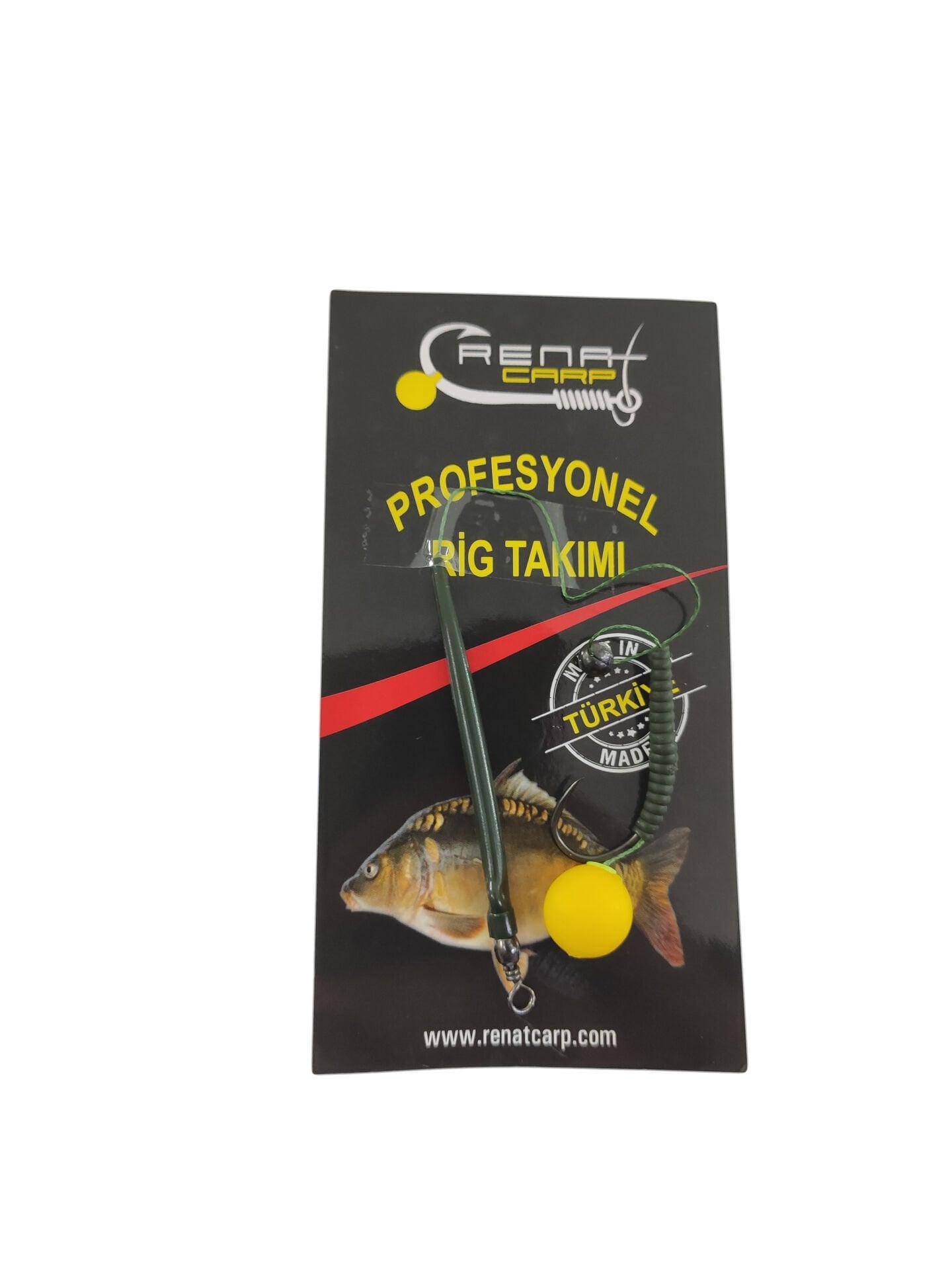 Renat Carp Profesyonel Sazan Rig Takımı - Yuvarlak Sarı Boncuk