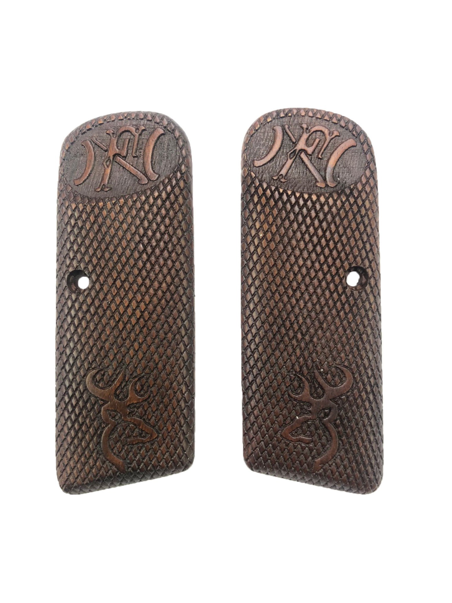 Browning FN Model 1922 Uyumlu Uzun Belçika Özel Model Lazer Kesim Ahşap Kabze Mod17