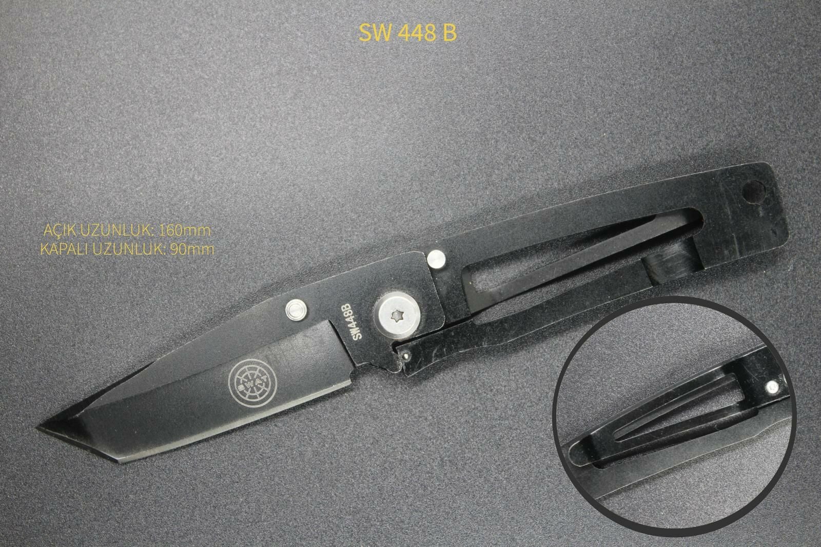 Swat SW448B Katlanır Avcı Kamp Çakısı
