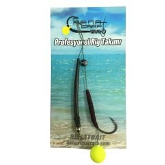Renat Carp Profesyonel Sazan Rig Takımı - Silikon Fosforlu Sarı Model