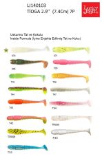 Lucky John Tioga F33 2.9'' (7.36 cm) 7P Silikon Yem
