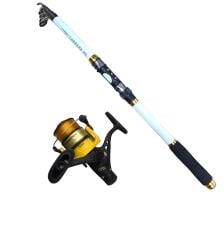 Powerex Carrera 2,40m. 75-150gr Kamış  - Highline Plus 4000 Sarı Kamış Makine Olta Seti