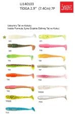 Lucky John Tioga T42 2.9'' (7.36 cm) 7P Silikon Yem